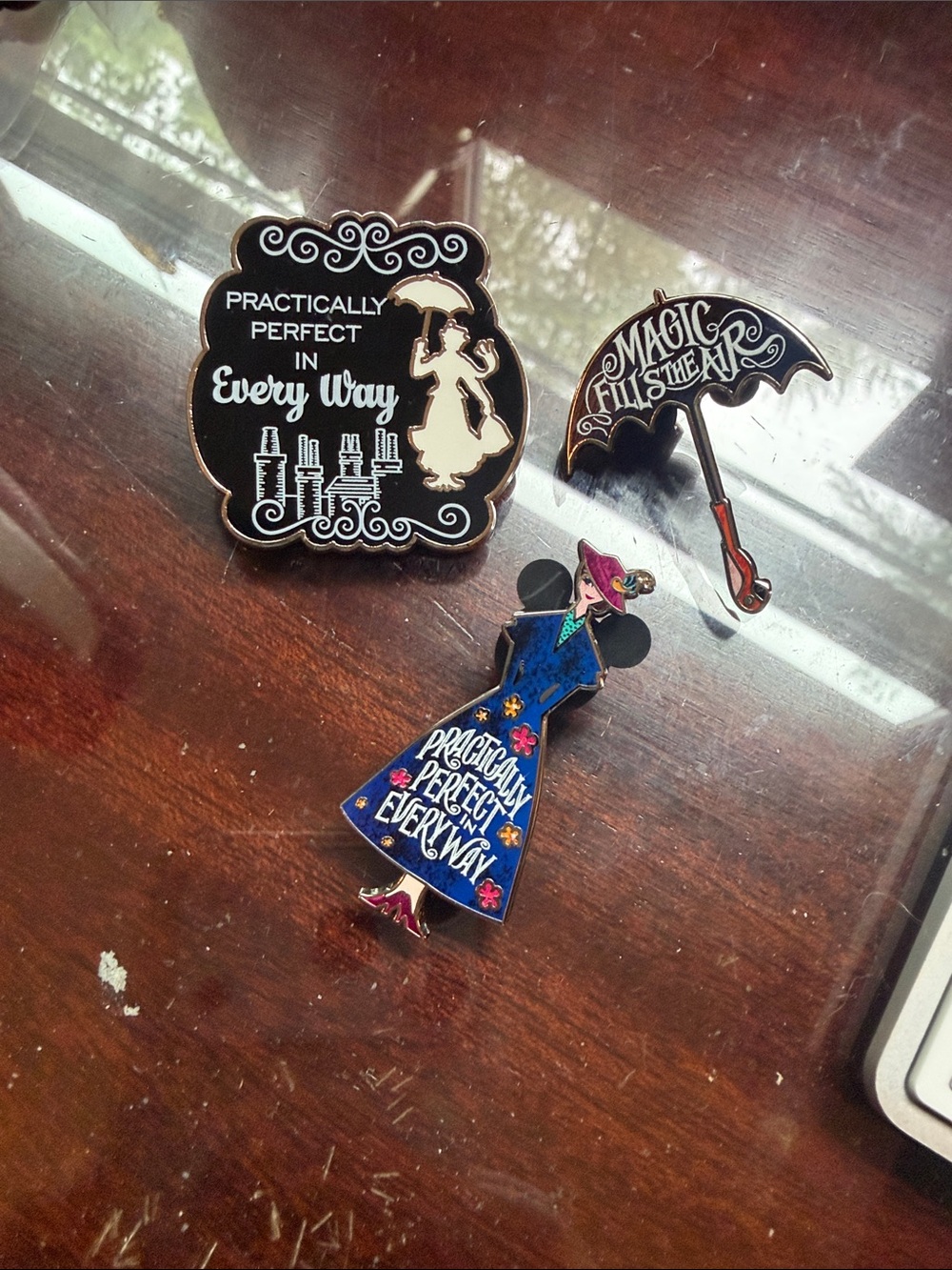 Mary Poppins Inspired Enamel Pin Lot